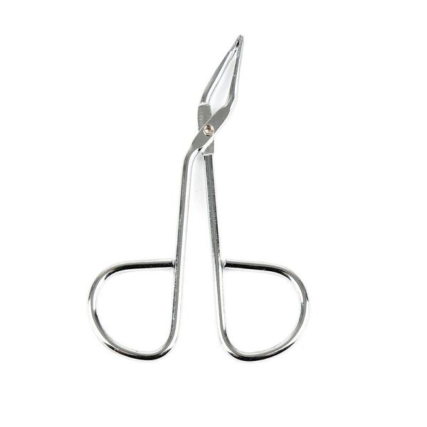 

1pcs stainless steel scissors flat tip eyebrow tweezers clamp clipper hair remove tool new
