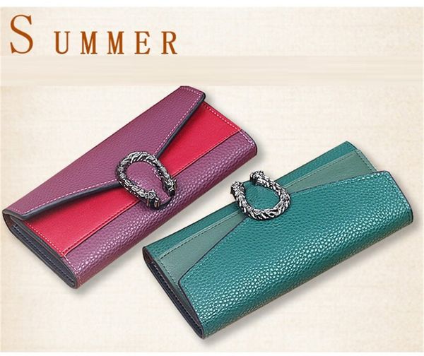 

designer luxury handbags purses long style pu womens wallets multi card ladies bags neweset arrival 6 colors avaliable fashion split wallets, Red;black