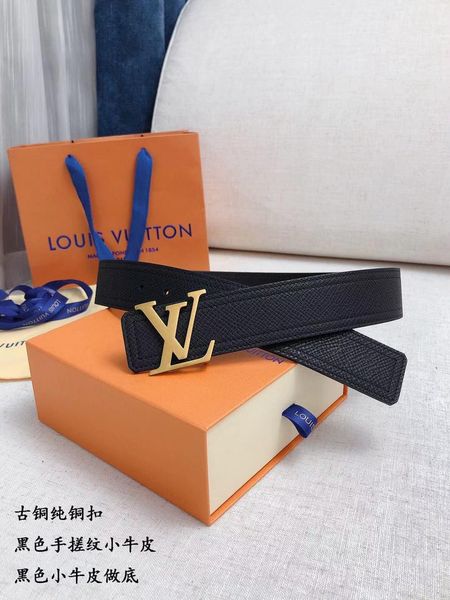 

luxury designer men's belt new utah grain leather fabric belt double seam dyed edge pure copper gold buckle belt business leisure 4.0cm, Slivery;golden