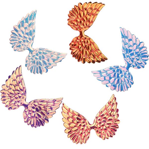 

300pcs 3.3inch wing hair accessories cute hair flower headwrap accessory fashion headwear no haircliip no headband, Slivery;white