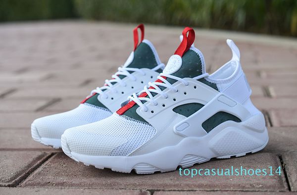 

2018 air huarache 4 men women designer shoes all white huraches zapatos ultra breathe huaraches mens trainers hurache shoes 14t, Black