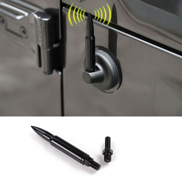 

алюминиевый сплав черный автомобиль пуля антенна 3 шт для jeep wrangler jl 2018+ авто аксессуары для интерьера