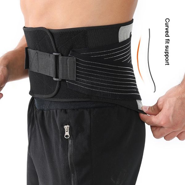

back support weight loss slimming belt exercise weight loss fitness waist training belt, Black;gray
