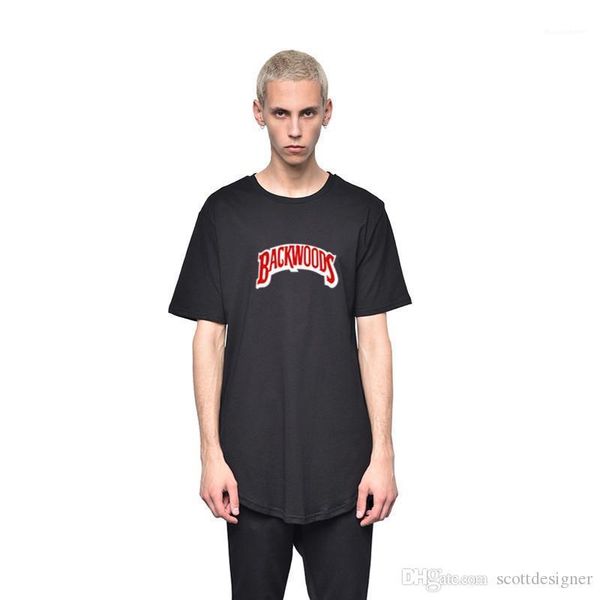 

футболки мода круглый вырез с коротким рукавом мужские тройники backwoods повседневная мальчик топы лето письмо печатных, White;black