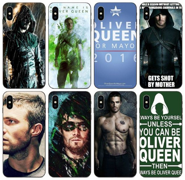 

[tongtrade] reen arrow comic style oliver queen case for iphone 11 pro x xs max 8s 7s 6s 5s 4s samsung a8s huawei p10 redmi go y3 cover case