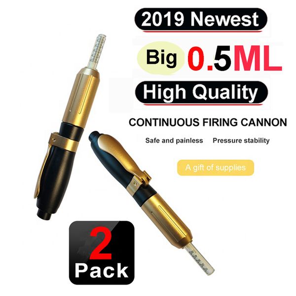 

hyaluron pen gun 0.3ml/0.5ml hyaluronic atomizer wrinkle removal water syringe needle needless, Black;white