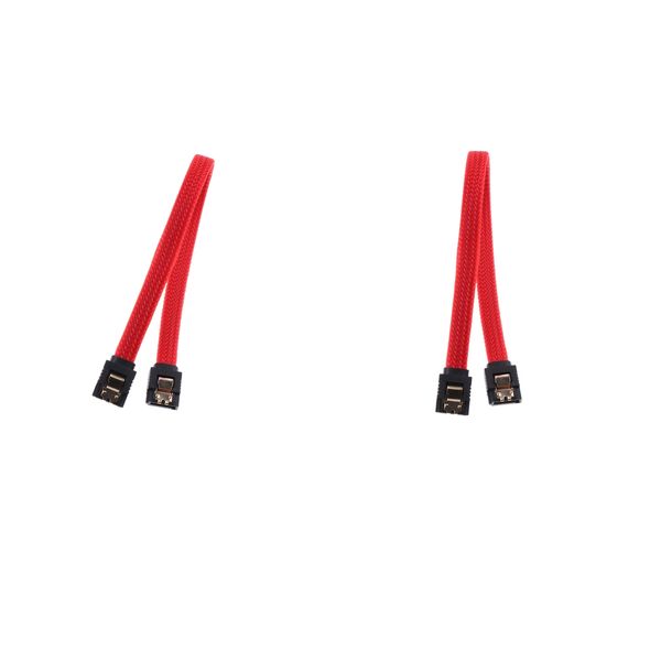 

2 pieces sata 3 data power cable with locking latches 6.0 gbps 255mm