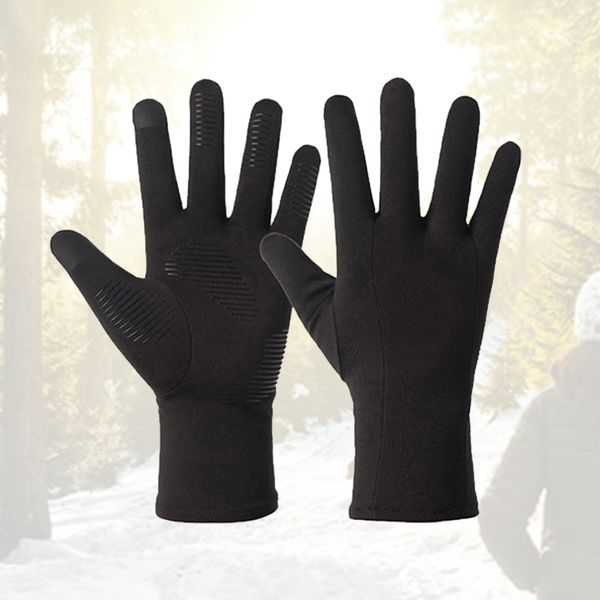 

1 pair windproof waterproof touchscreen camping hiking winter sports insulated thermal gloves full fingers skiing comfort grip