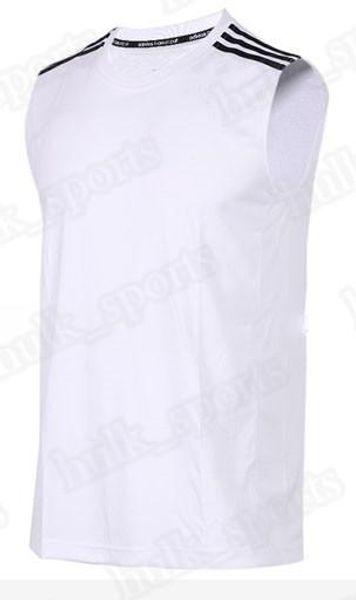 

8784181 Summer sleeveless sports and fitness vests men loose T shirt cotton running vest trend clothing bottom outsidse wear comfortable 50