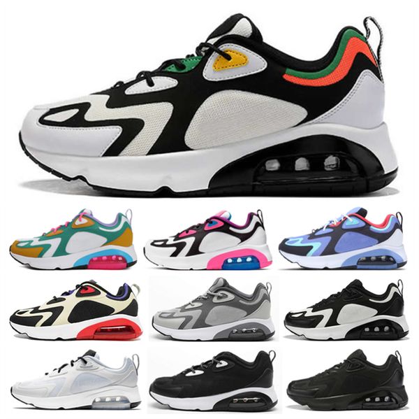 

200 react rasta mystic green royal pulse mens running shoes men women 200s 2019 1996 triple white gold all black trainer sneakers size 36-45
