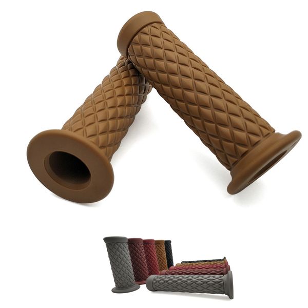 

universal 7/8'' vintage rubber motorcycle grip parts for cafe racer moto handlebar for fz 1 09 6 fzr 400 fz1 fz6 fazer