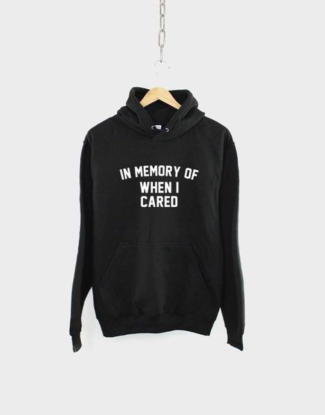 

kawaii pullover sweatshirts black gothic aesthetic harajuku fashion hoodies in memory of when i cared streetwear hoodie