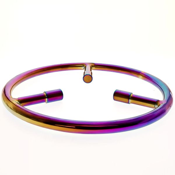 

2019 arrival toyjouets steel new bondage bondage ring mks08 chasitity gear rope play rainbow comfortable for couple sexuelstoys okeui