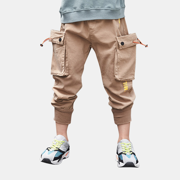 

boys pants letter print cargo pants boy three-dimensional pocket kids autumn winter fashion kids boy clothes 6 8 10 12 14, Blue