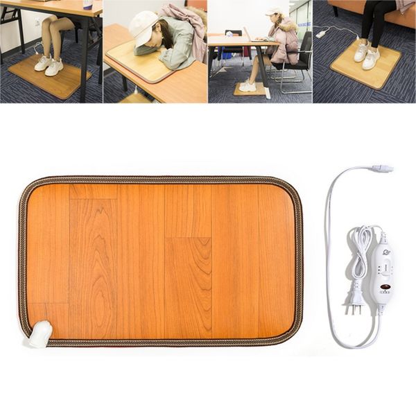 Electric Foot Feet Heating Warmer Pad Heated Floor Carpet Mat For