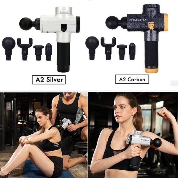 

designer-massage gun percussion massager muscle vibrating relaxing tools therapy fitness trainer deep relax device phoenix a02