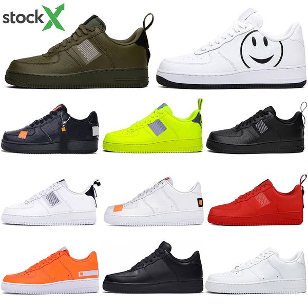 

sock 2020 new designer sports sneakers brand women men trainer shoes af1 utility volt red black white skateboad casual shoes high