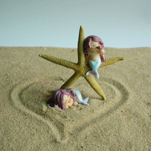 Creative Kawaii Mini Mermaid Animals Home Decor Micro Fairy Garden