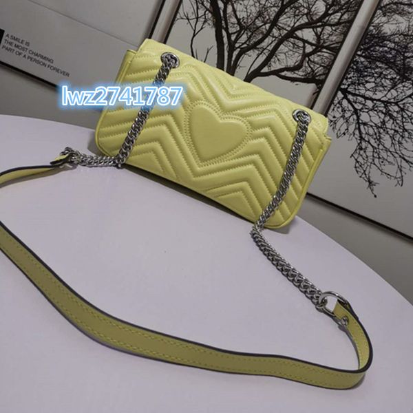 

fashion silver chain real leather clutch purse handbag bag woman bag shoulder bag serial number with box