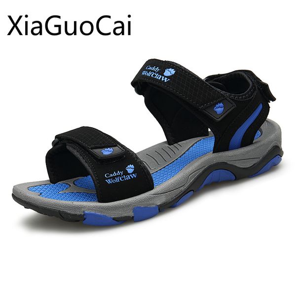 

newest style blue mens sandals shallow fashion solid unisex flat sandals rubber hook loop for couple, Black