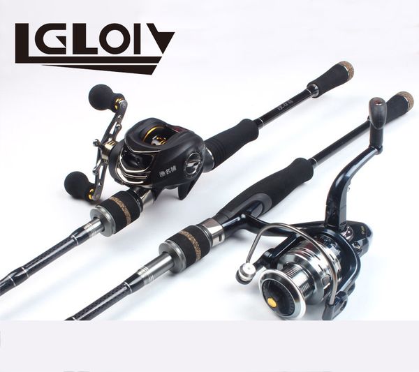 

lgloiv outdoor fishing 2.1m 2.4m 2.7m 3.0m luya carbon double straight mh / h super hard throwing light strong fishing rod