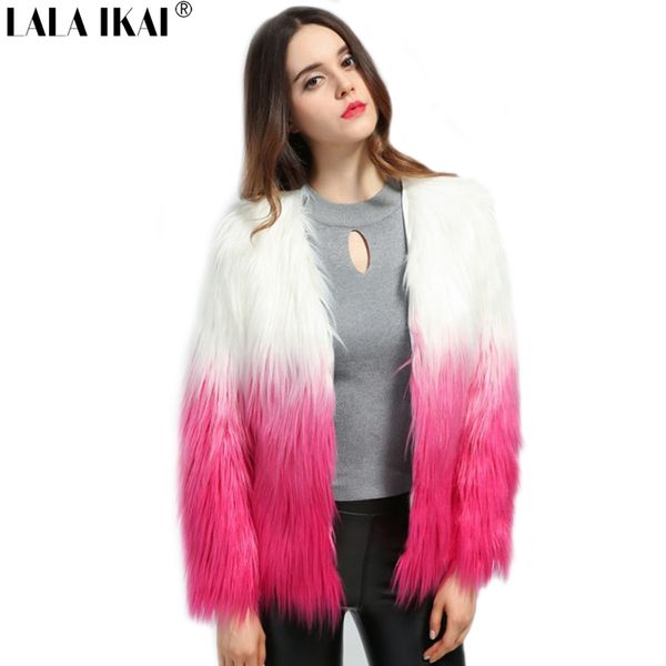 2019 Plus Size 4xl Winter Warm Faux Fur Coat Women Casual Long