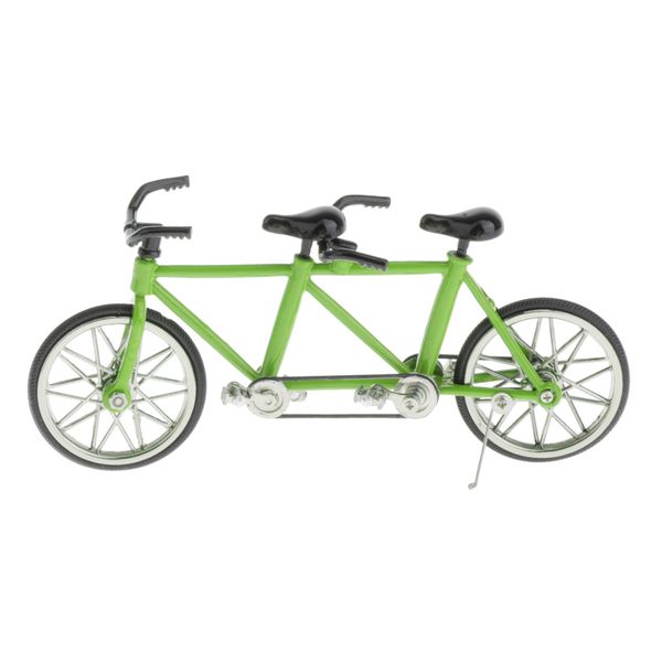 

mini bicycle handicraft - handmade metal tandem bike model (1:16 scale) - decorative creative game toy gift - select colors