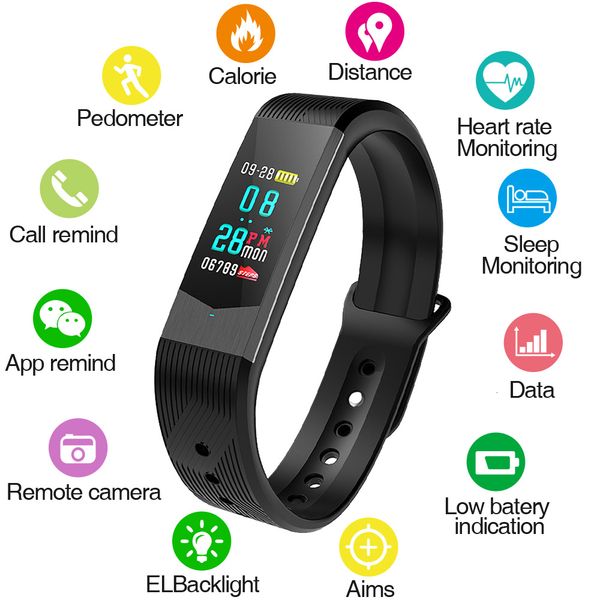 

new skmei fitness women smart watch men bluetooth heart rate blood pressure pedometer clock led sport watch for android ios b30, Slivery;brown