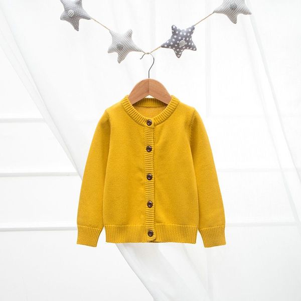 

2020 spring girls cardigan sweaters children school uniform knitted sweater toddler little girls long sleeve clothes, Blue