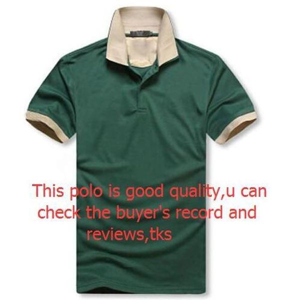 

new mens классические рубашки поло tshirt горячая продажа лето сыпучие тройники мужские с коротким рукавом вышивка polos тройники верхнее ка, White;black