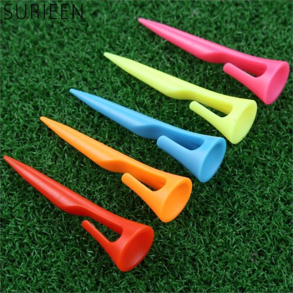 

1pc portable pocket 55mm golf tees with hook clip for balls stable golf practice accessories golf ball bending nails 5 colors xgezc