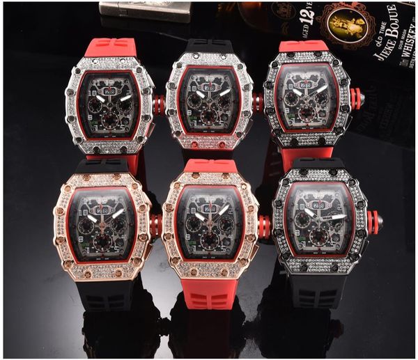 

brw new arrival men watch men luxury sport designer quart wrist watch fashion rubber strap watch with calendar for gift, Slivery;brown