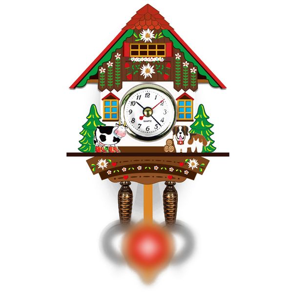 

cuckoo creative timer alarm clock time swing woodenboard balance display office