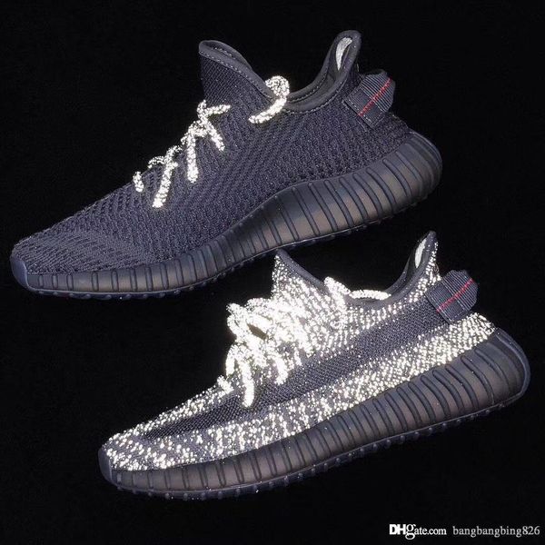 

Authentic 350 v2 black tatic pirate hoelace reflective woman running hoe for man kanye we t port neaker with box