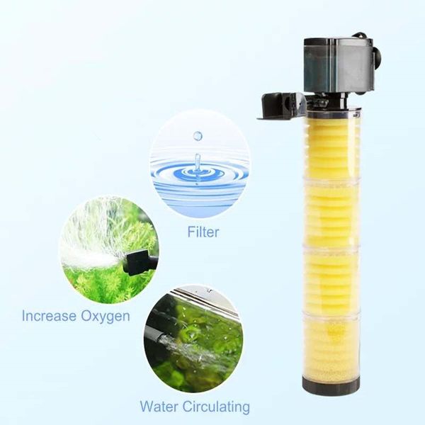 

sobo 30w 1800l/h multifunction aquarium submersible filtration pump fish tank 4 layers internal filter with media ac220v-240v