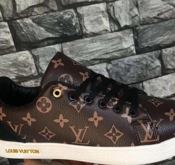 

2020 new men women sneaker casual shoes stripes men louis woman vuitton shoes trainers chaussures #a029, Black;yellow