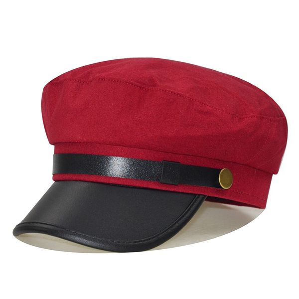 

black hat for women men fashion newsboy cap striped flat hats autumn winter felt caps casual man ladies accessories, Blue;gray