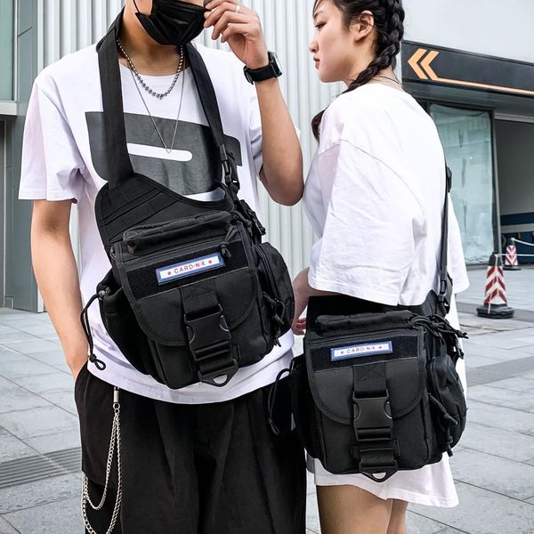 

leisure multifunction chest bags streetwear outdoor streetwear large capacity shoulder messenger bags cool chest bum bag