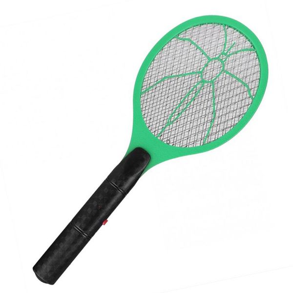 

fly swatter electric 3-layers mesh pest repeller bug zapper racket wireless long handle battery powered