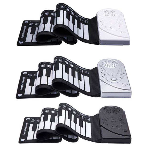 

roll-up keyboard piano, portable 49 keys electronic hand rolling keyboard educational instrument for kids children