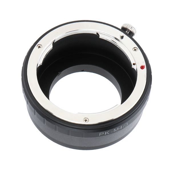 

pk-m4/3 adapter ring for pentax pk lens to micro 4/3 olympus panasonic m43 -black+silver