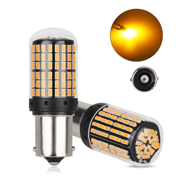 

1156 ba15s py21w led turn light 3014 144smd signal reverse brake light fog bulb error signal bulbs 1156