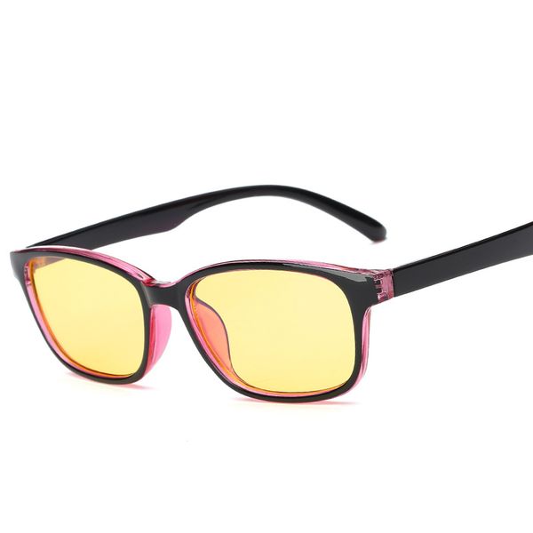 

2020 anti blue rays computer goggles reading glasses 100% uv400 radiation resistant eyeglasses gaming spectacle yellow eye lens, Black