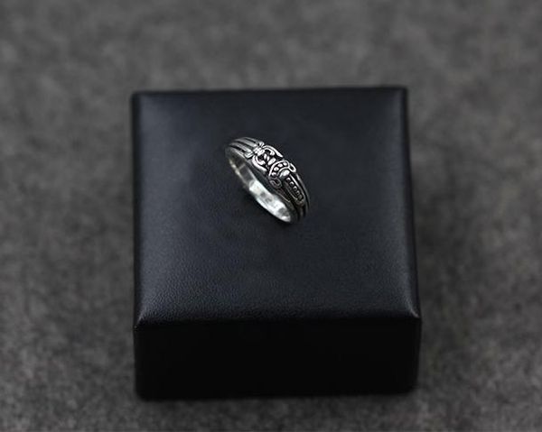 

925 sterling silver rings trend personality jewelry punk style man and women lovers gift hip hop cross sword luxury designer jewelry