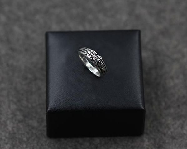 

925 sterling silver rings trend personality jewelry punk style man and women lovers gift hip hop cross sword luxury designer jewelry, Golden;silver