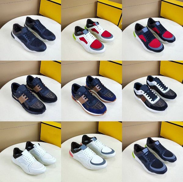 

fd desgin fun fur designer genuine leather sports sneaker shoes gift men racer designers casual shoes hococal new, Black