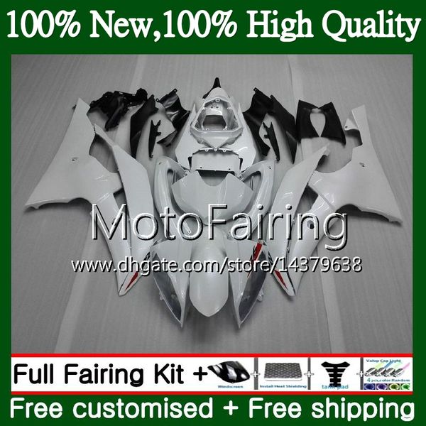 

body for yamaha glossy white yzf600 yzfr6 08 09 10 11 yzf-r600 91mf3 yzf 600 r 6 yzf-r6 yzf r6 2008 2009 2010 2011 fairing bodywork kit