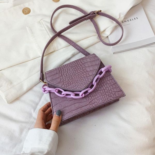 

stone pattern small pu leather crossbody bags for women 2020 shoulder handbags female travel chain cross body bag #50