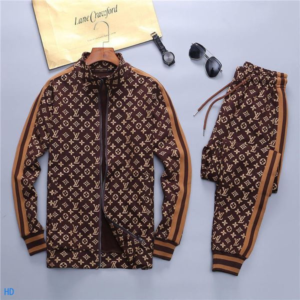 

19s men's tracksuit jackets set fashion running tracksuits medusa men sports suit letter printing slim hoodies clothing track kit sport, Gray