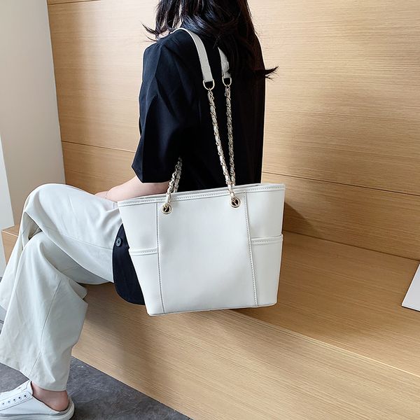 

темперамент простой большой емкость сумки женщины 2020 плеча нового качества сумка мода диких цепи повседневные ежедневно девушки сумка